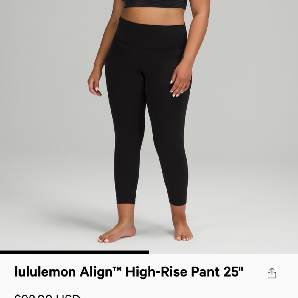 ISO BLACK  LULULEMON ALIGNS
